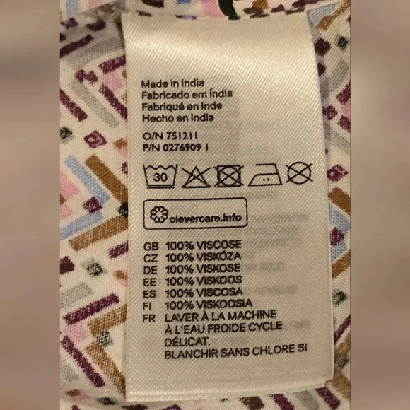 H&M, Size 6, Swoop Neck Chevron Hi Low Tank Top - Picture 5 of 5